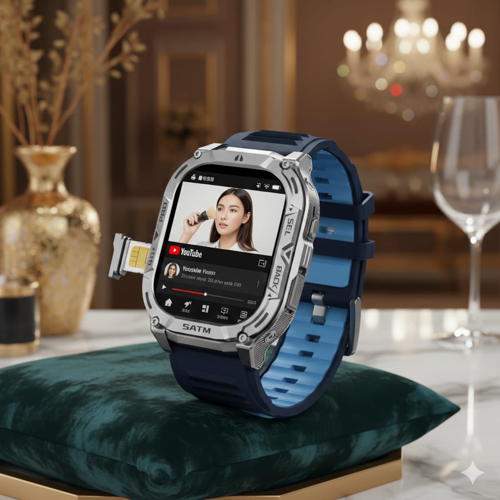 𝟱𝗚 𝗔𝗻𝗱𝗿𝗼𝗶𝗱 𝐒𝐢𝐦 𝗦𝗺𝗮𝗿𝘁 𝗪𝗮𝘁𝗰𝗵 𝒘𝒊𝒕𝒉 𝑯𝑫 4𝑲 𝑪𝒂𝒎𝒆𝒓𝒂 / 6𝑮𝑩 𝑹𝑨𝑴 𝒂𝒏𝒅 128𝑮𝑩 𝑹𝑶𝑴