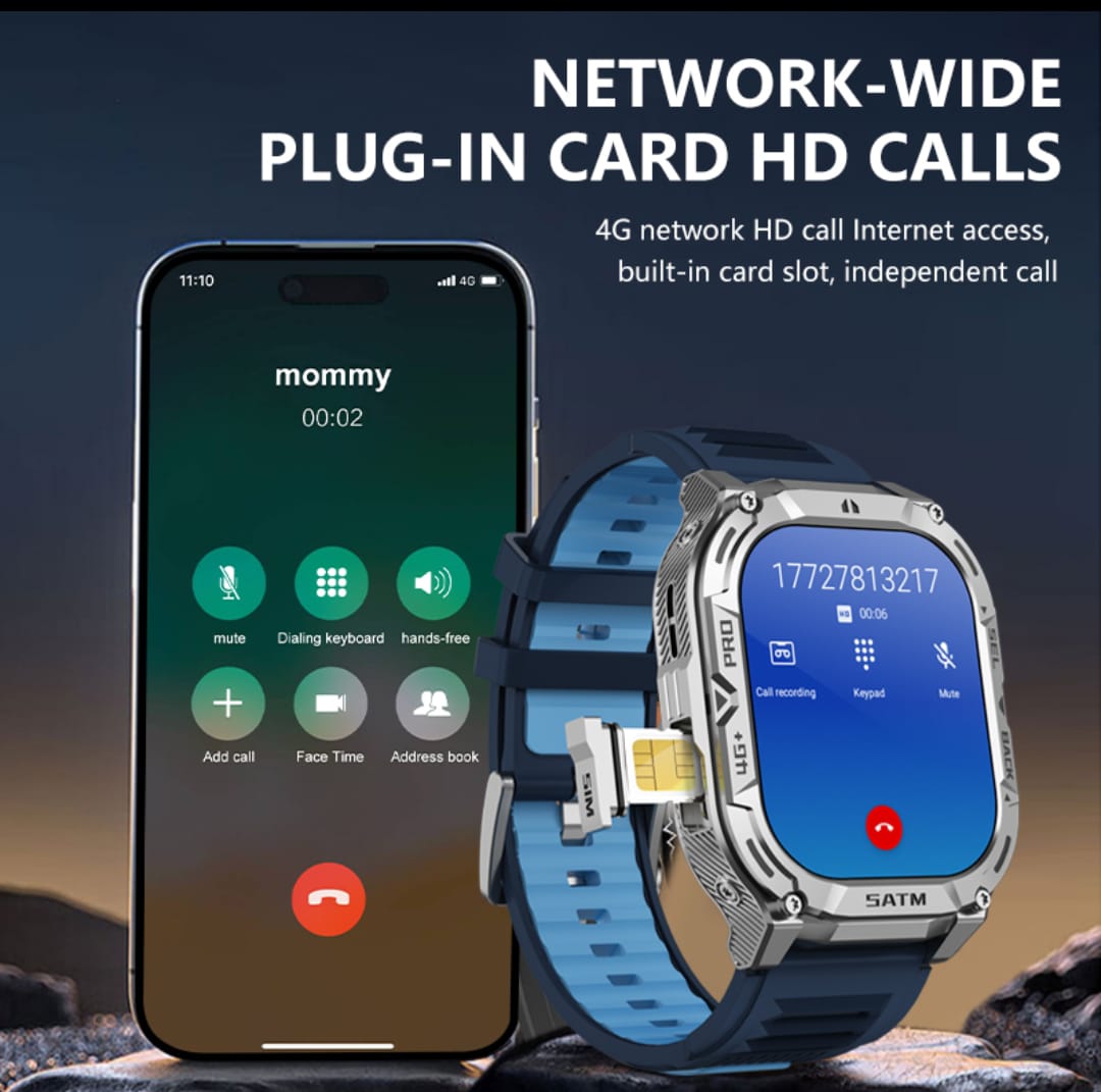 𝟱𝗚 𝗔𝗻𝗱𝗿𝗼𝗶𝗱 𝐒𝐢𝐦 𝗦𝗺𝗮𝗿𝘁 𝗪𝗮𝘁𝗰𝗵 𝒘𝒊𝒕𝒉 𝑯𝑫 4𝑲 𝑪𝒂𝒎𝒆𝒓𝒂 / 6𝑮𝑩 𝑹𝑨𝑴 𝒂𝒏𝒅 128𝑮𝑩 𝑹𝑶𝑴