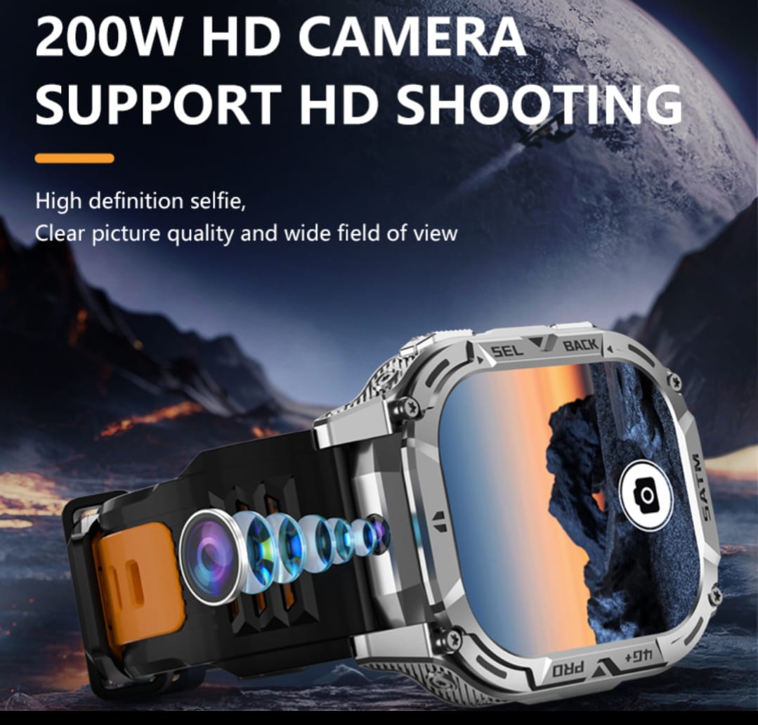 𝟱𝗚 𝗔𝗻𝗱𝗿𝗼𝗶𝗱 𝐒𝐢𝐦 𝗦𝗺𝗮𝗿𝘁 𝗪𝗮𝘁𝗰𝗵 𝒘𝒊𝒕𝒉 𝑯𝑫 4𝑲 𝑪𝒂𝒎𝒆𝒓𝒂 / 6𝑮𝑩 𝑹𝑨𝑴 𝒂𝒏𝒅 128𝑮𝑩 𝑹𝑶𝑴